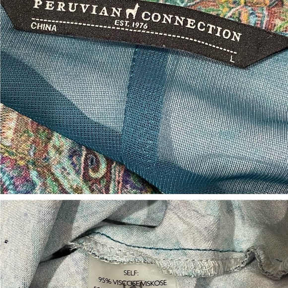 Peruvian Connection Belleville Dress - Paisley - Large - Picture 1 of 7